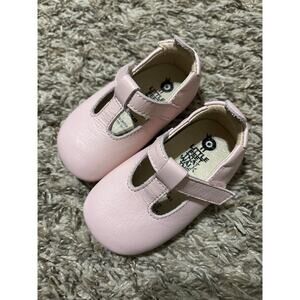 Old Soles Pink Leather Cutout Pre-walker Shoes Infant Baby 18